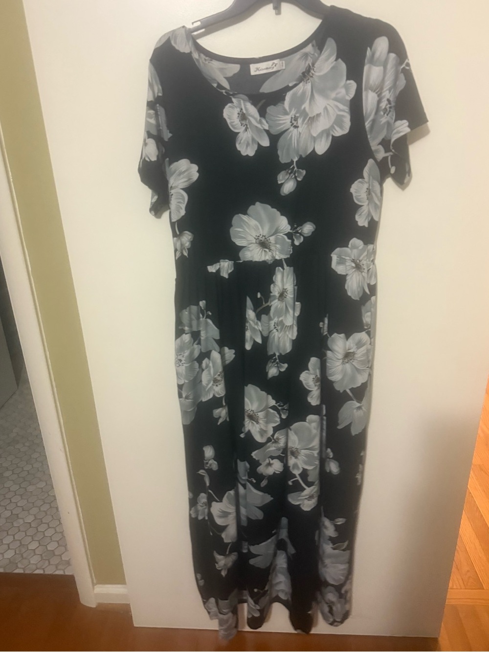 Floral Black Maxi Dress